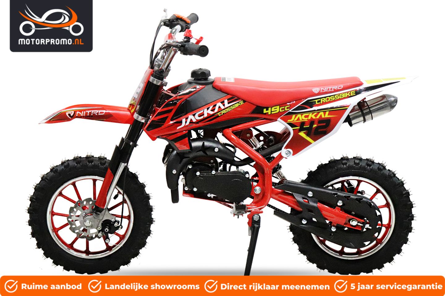 Minibike minicross 49cc automaat 2 takt crossmotor
