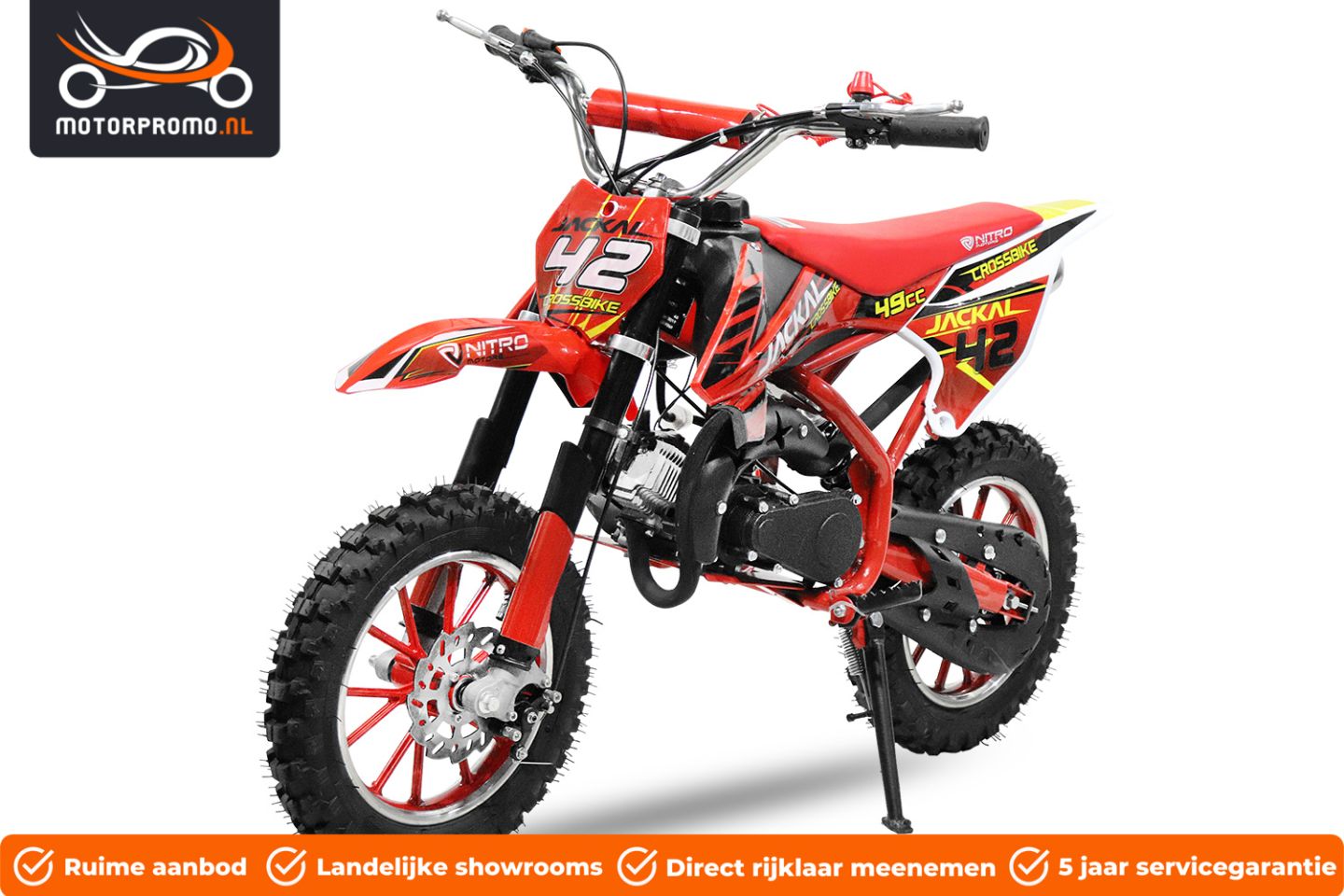 Minibike minicross 49cc automaat 2 takt crossmotor