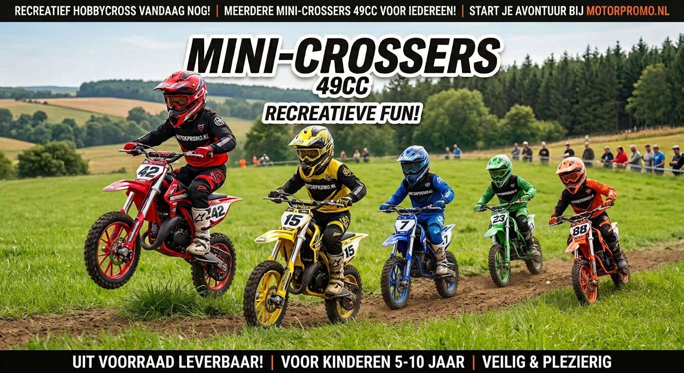Minibike minicross 49cc automaat 2 takt crossmotor