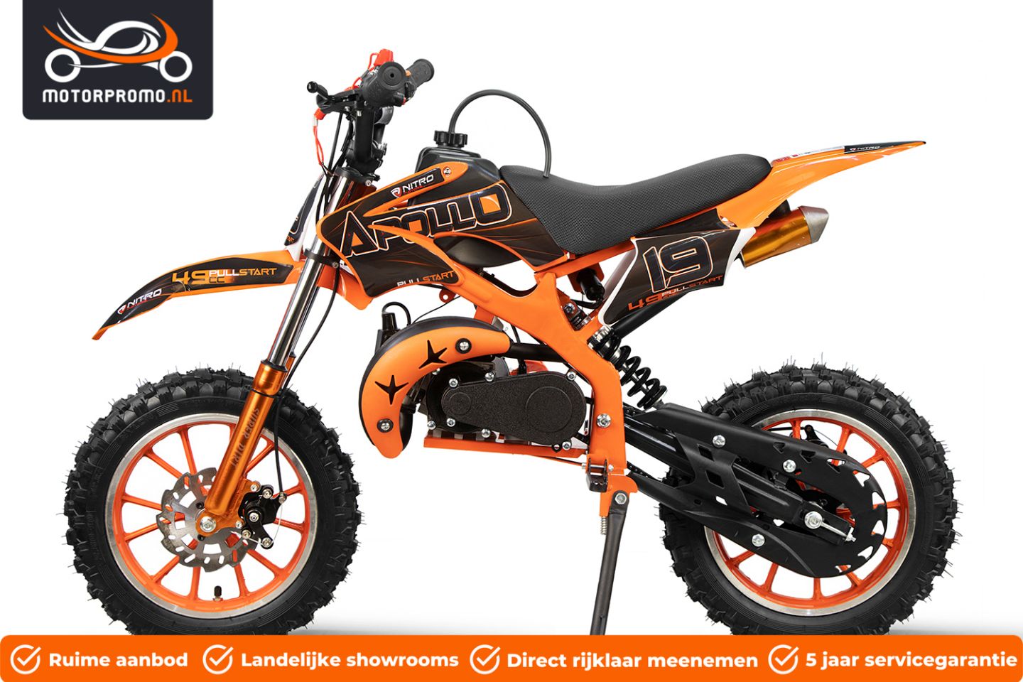 Minibike minicross 49cc automaat 2 takt crossmotor