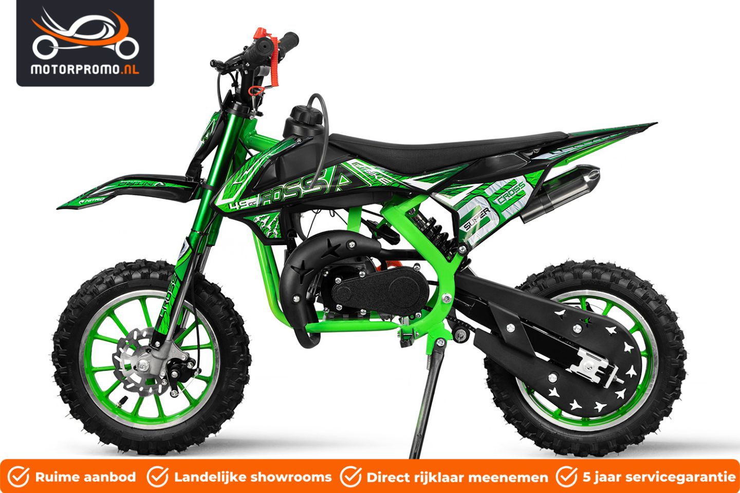 Minibike minicross 49cc automaat 2 takt crossmotor