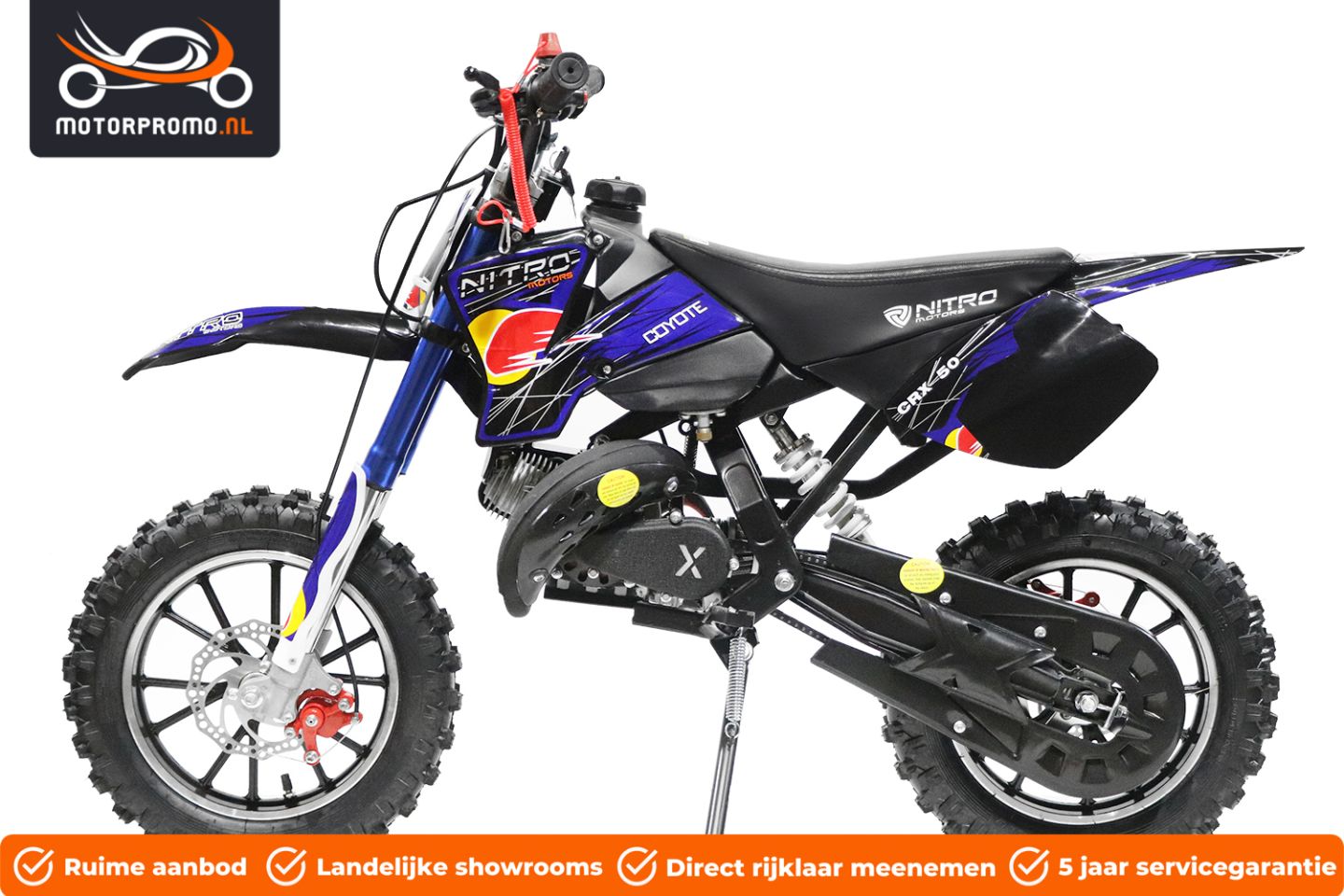 Minibike minicross 49cc automaat 2 takt crossmotor