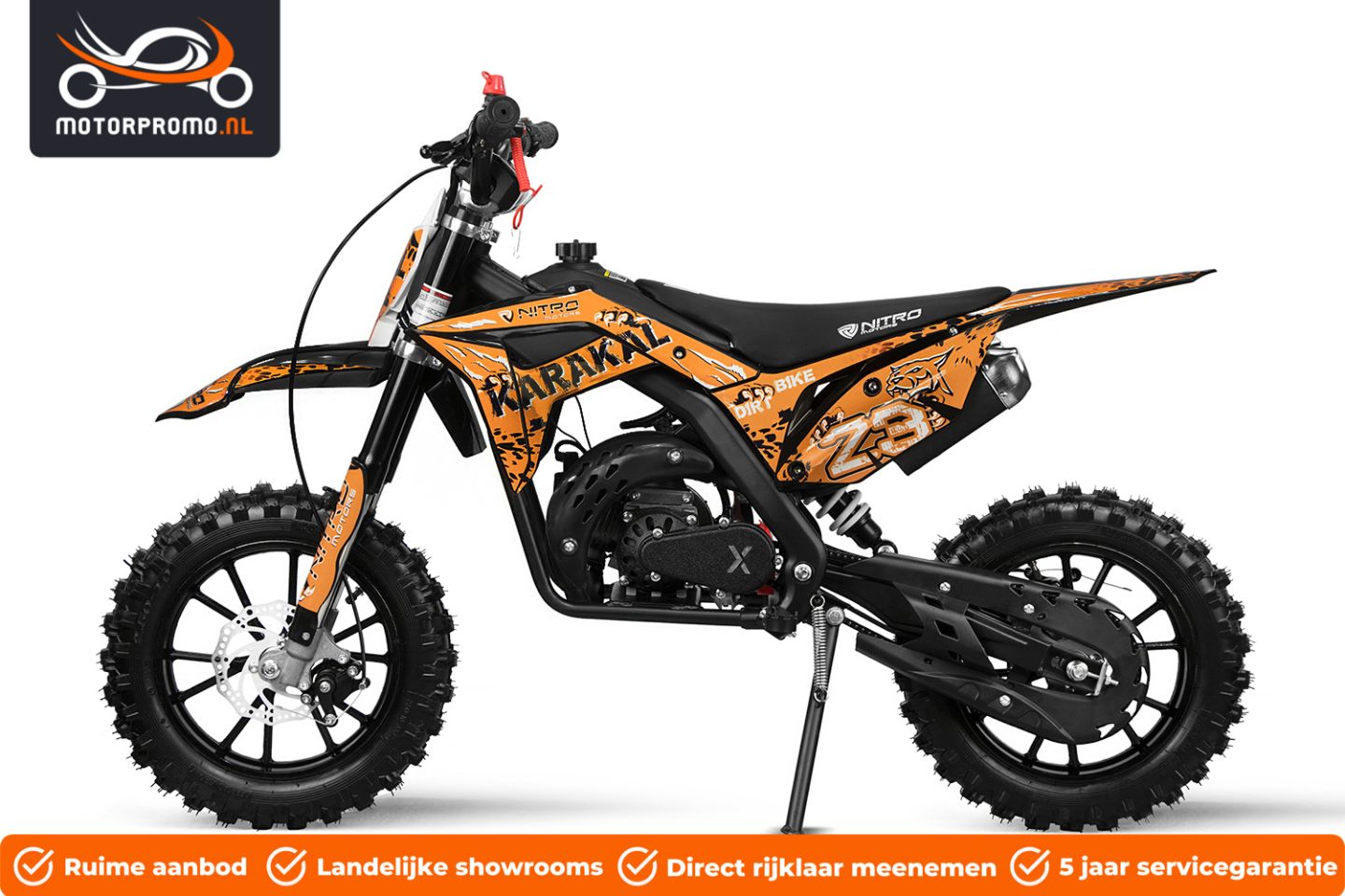 Minibike minicross 49cc automaat 2 takt crossmotor