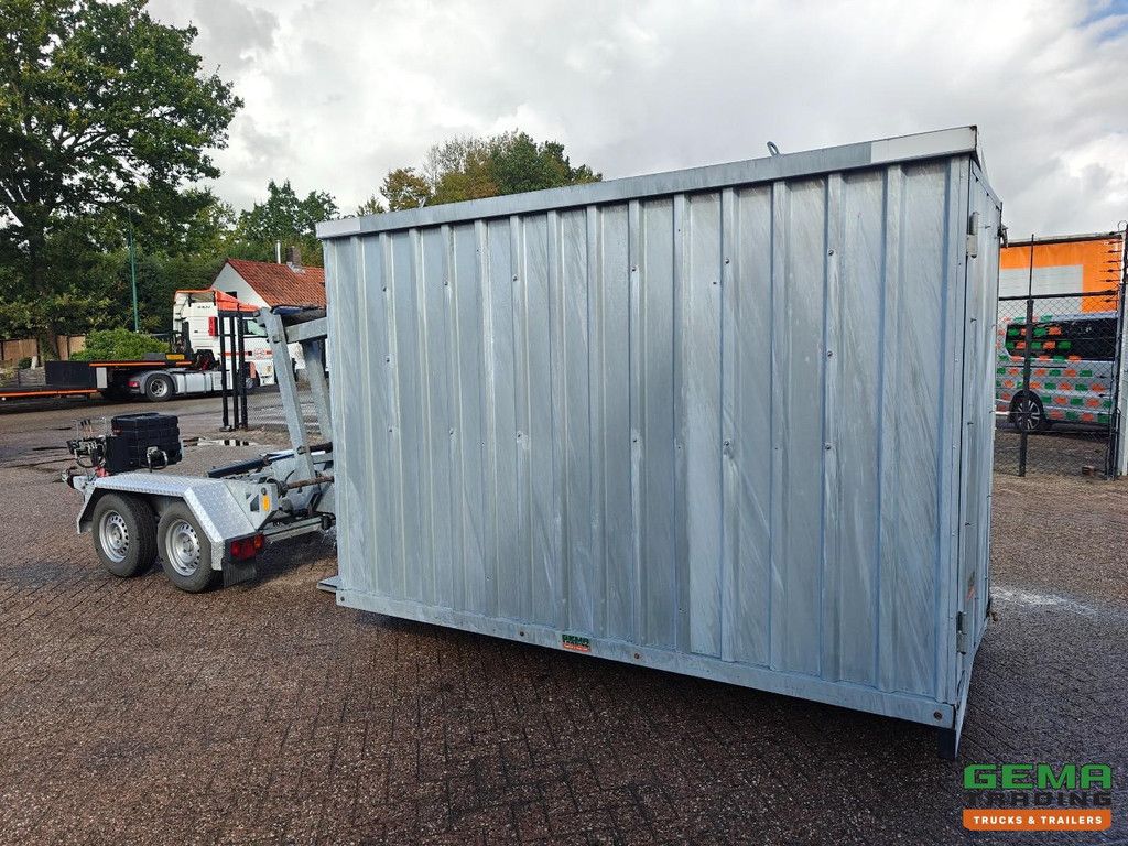 Maytec AR320 2-Axle Trailer - Hooklift System + Enclosed Container + Open Load Bed / Tipper - HondaPowerPack