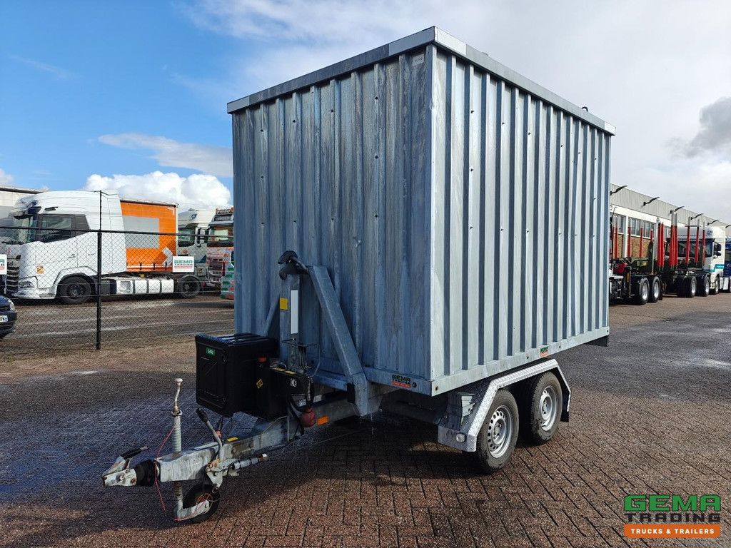 Maytec AR320 2-Axle Trailer - Hooklift System + Enclosed Container + Open Load Bed / Tipper - HondaPowerPack