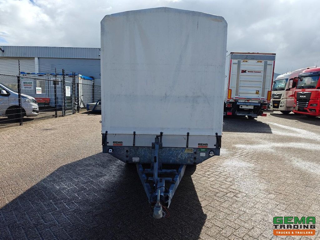 Saris P2000 2-Axle Trailer - Curtain Box 3.6m - Galvanized - 1380KG Load Capacity