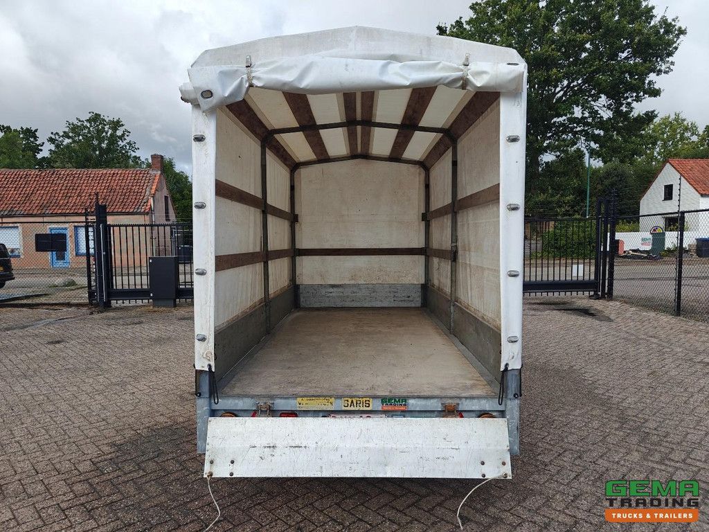 Saris P2000 2-Axle Trailer - Curtain Box 3.6m - Galvanized - 1380KG Load Capacity