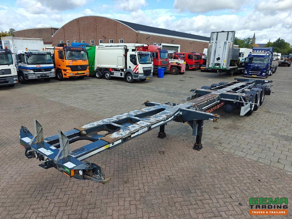D-Tec FLEXITRAILER Multi - 3x Extendable - SAF Disc Brake - Lift Axle - All Types of Containers - 02/2027 MOT