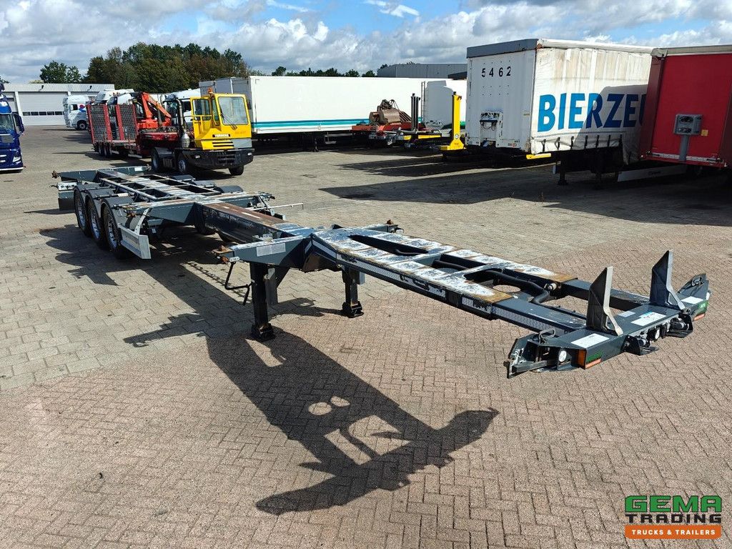 D-Tec FLEXITRAILER Multi - 3x Extendable - SAF Disc Brake - Lift Axle - All Types of Containers - 02/2027 MOT