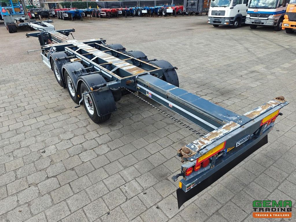 D-Tec FLEXITRAILER Multi - 3x Extendable - SAF Disc Brake - Lift Axle - All Types of Containers - 02/2027 MOT
