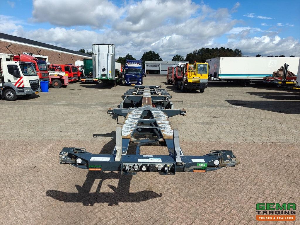 D-Tec FLEXITRAILER Multi - 3x Extendable - SAF Disc Brake - Lift Axle - All Types of Containers - 02/2027 MOT