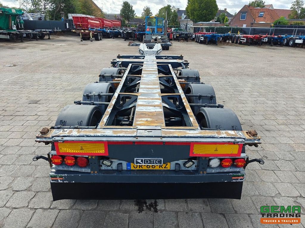 D-Tec FLEXITRAILER Multi - 3x Extendable - SAF Disc Brake - Lift Axle - All Types of Containers - 02/2027 MOT
