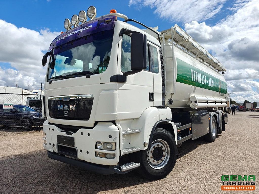 MAN TGS 18.360 6x2/4 DagCab Euro 4 - 27,7m³ - 6 Compartiments - Welgro Compressor - HandGeschakeld - BelgischeRegistratie