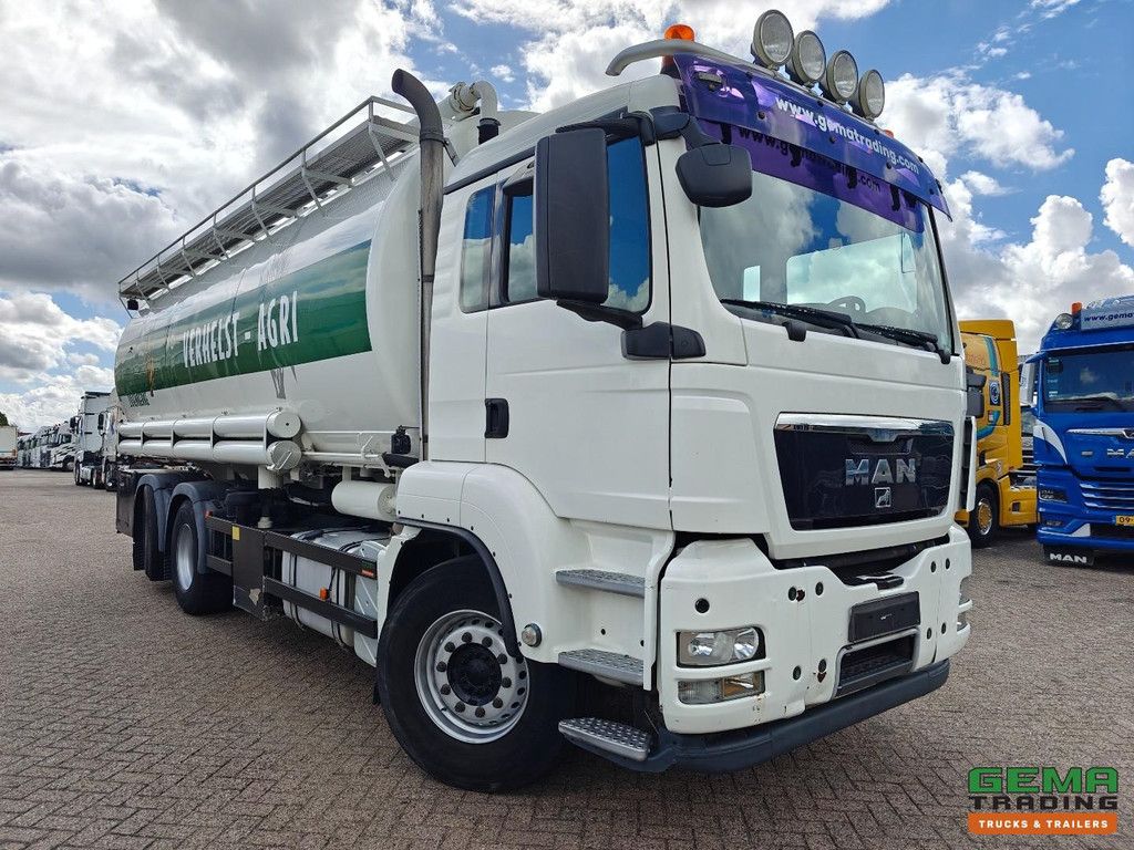 MAN TGS 18.360 6x2/4 DagCab Euro 4 - 27,7m³ - 6 Compartiments - Welgro Compressor - HandGeschakeld - BelgischeRegistratie