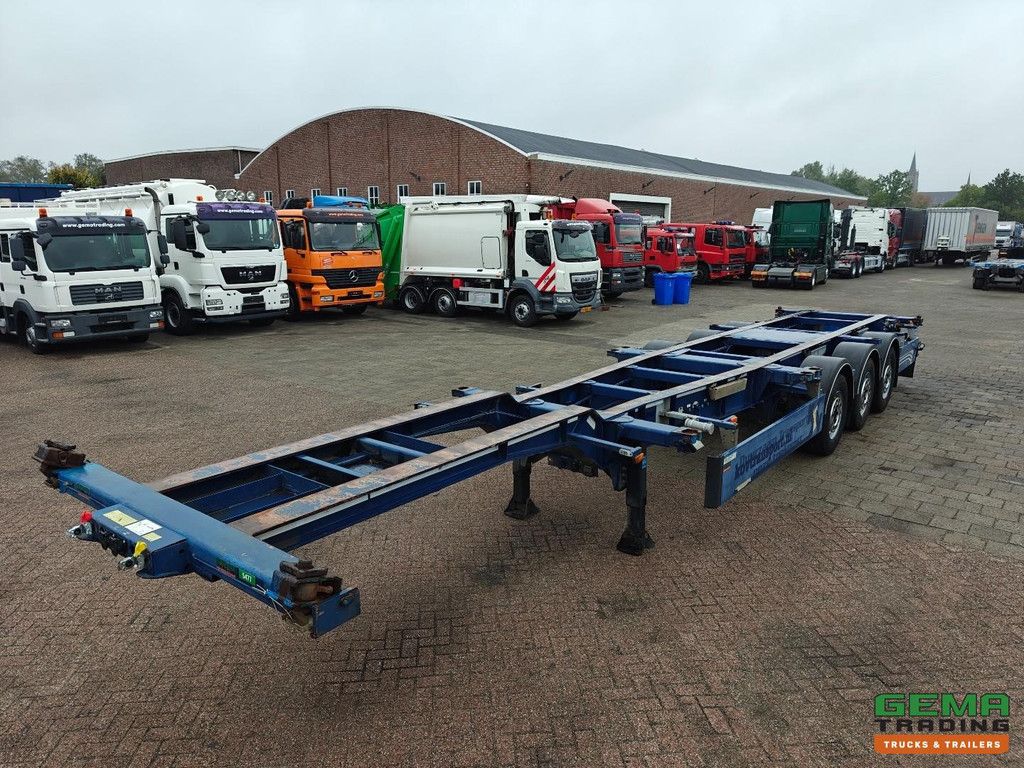 Burg BPO 15-27 CZXFX Fixed - 2x20ft 30ft 40ft - 4710 KG - LZV - 2x Lift Axles - SAF Disc Brakes