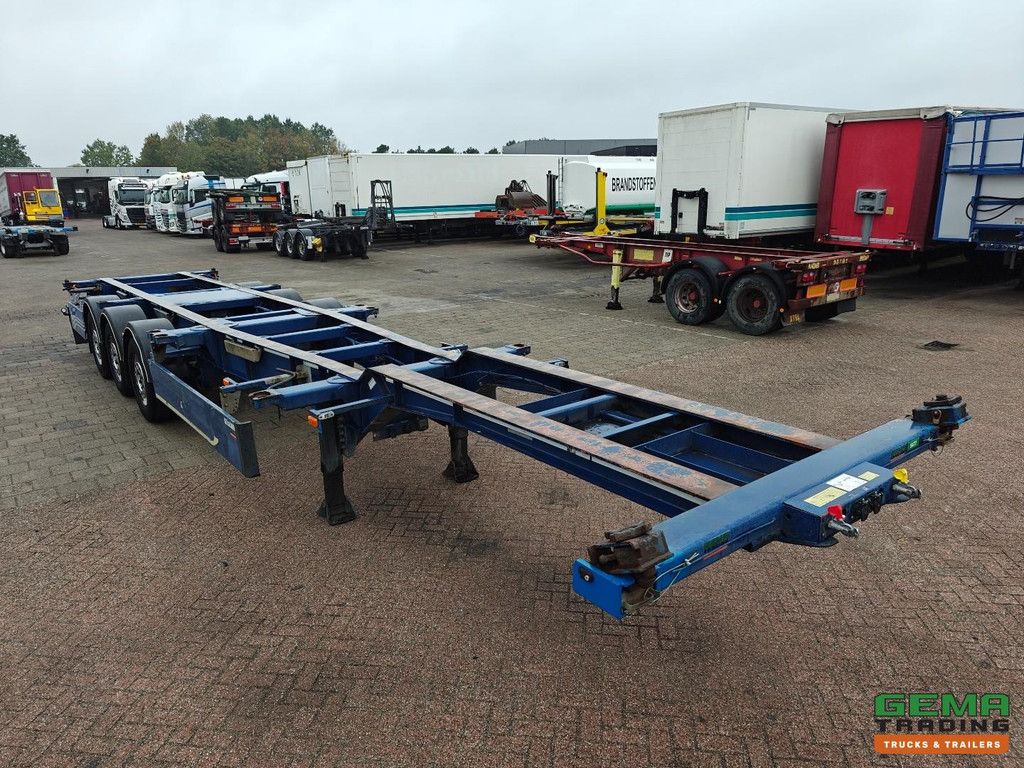 Burg BPO 15-27 CZXFX Fixed - 2x20ft 30ft 40ft - 4710 KG - LZV - 2x Lift Axles - SAF Disc Brakes