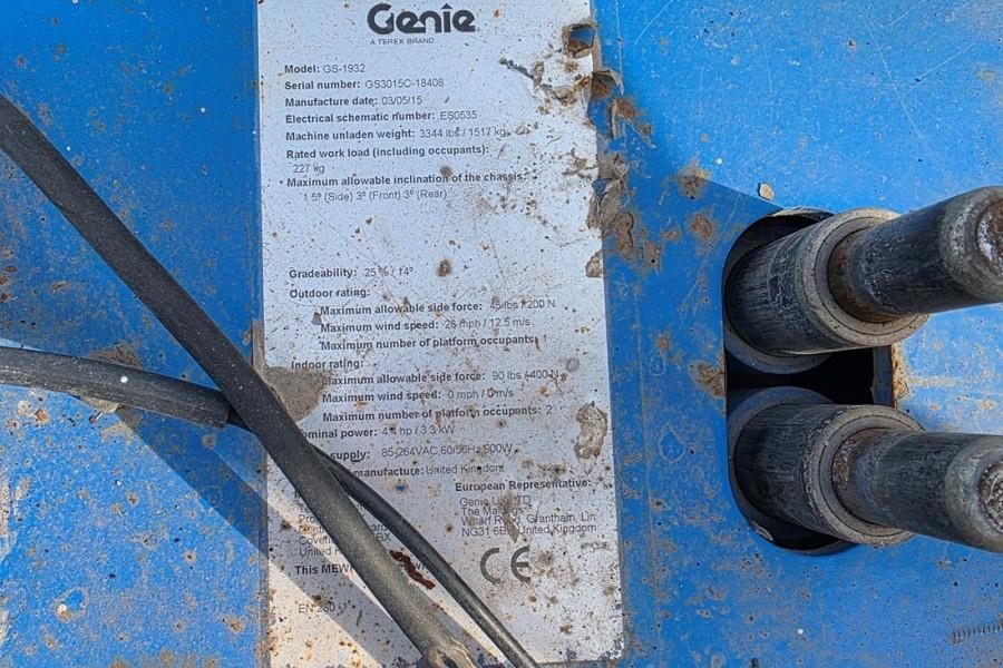 Genie GS1932 Electric, Working Height 7.8 m, 227kg Capac