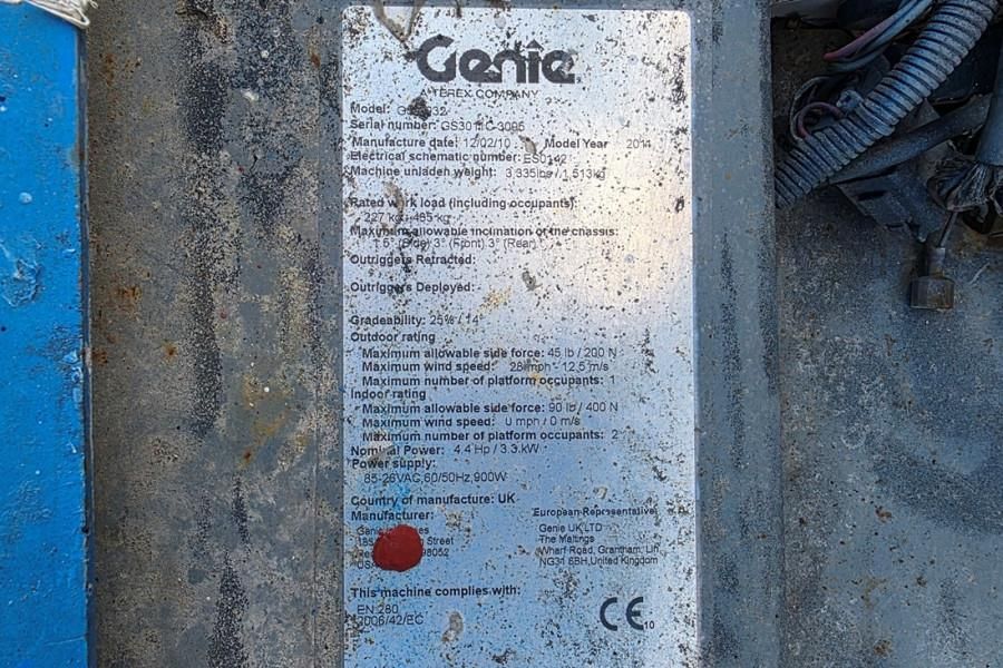 Genie GS1932 Electric, Working Height 7.8 m, 227kg Capac