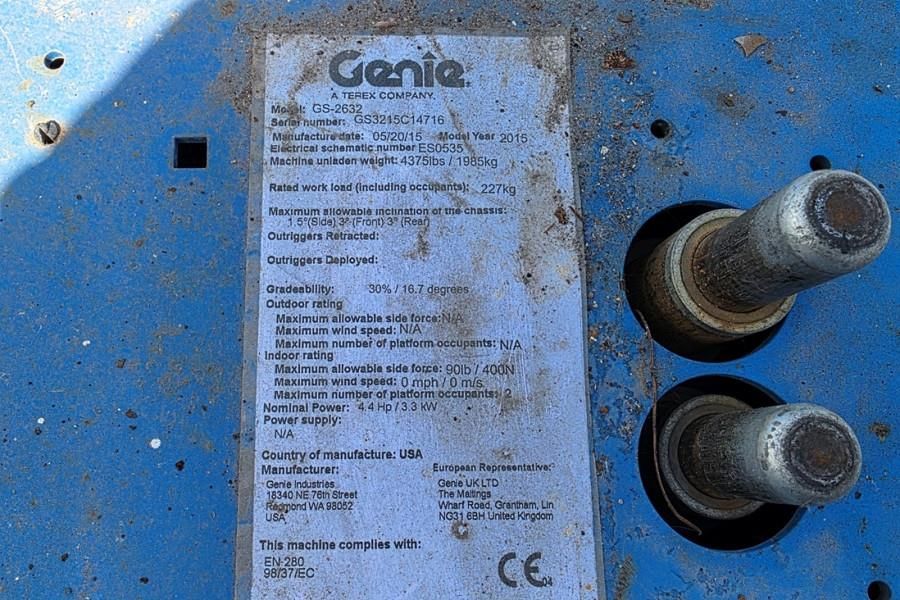 Genie GS2632 Electric, 10m Working Height, 227kg Capacit