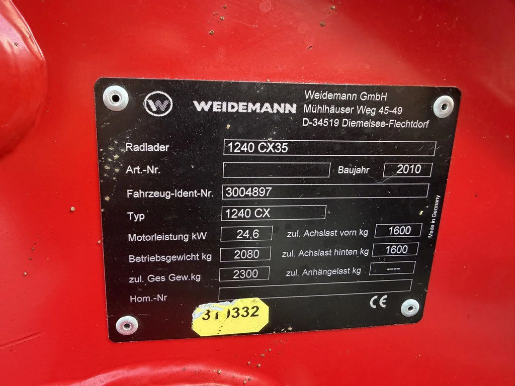 Weidemann 1240 CX35 1240CX