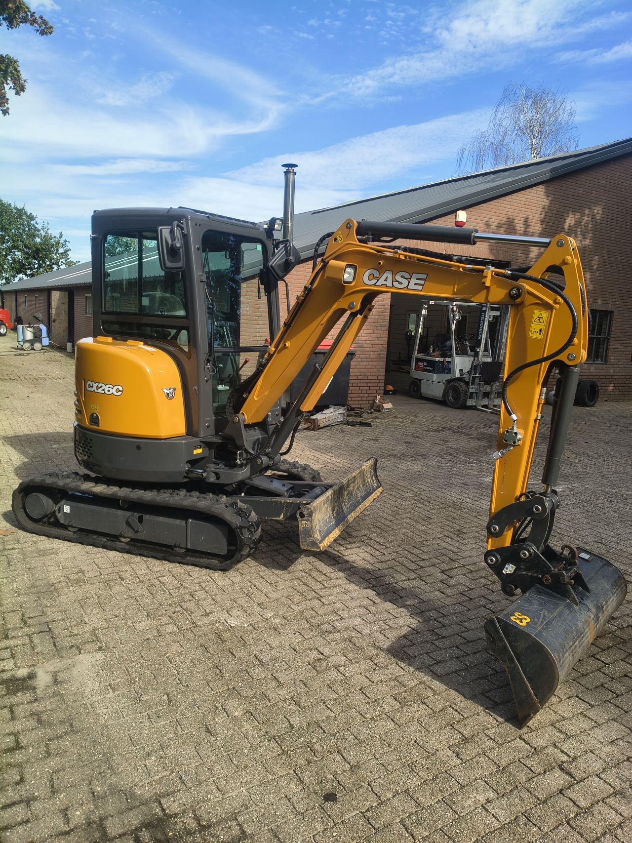 Case cx 30 3 ton minigraver 120 uur graafmachine