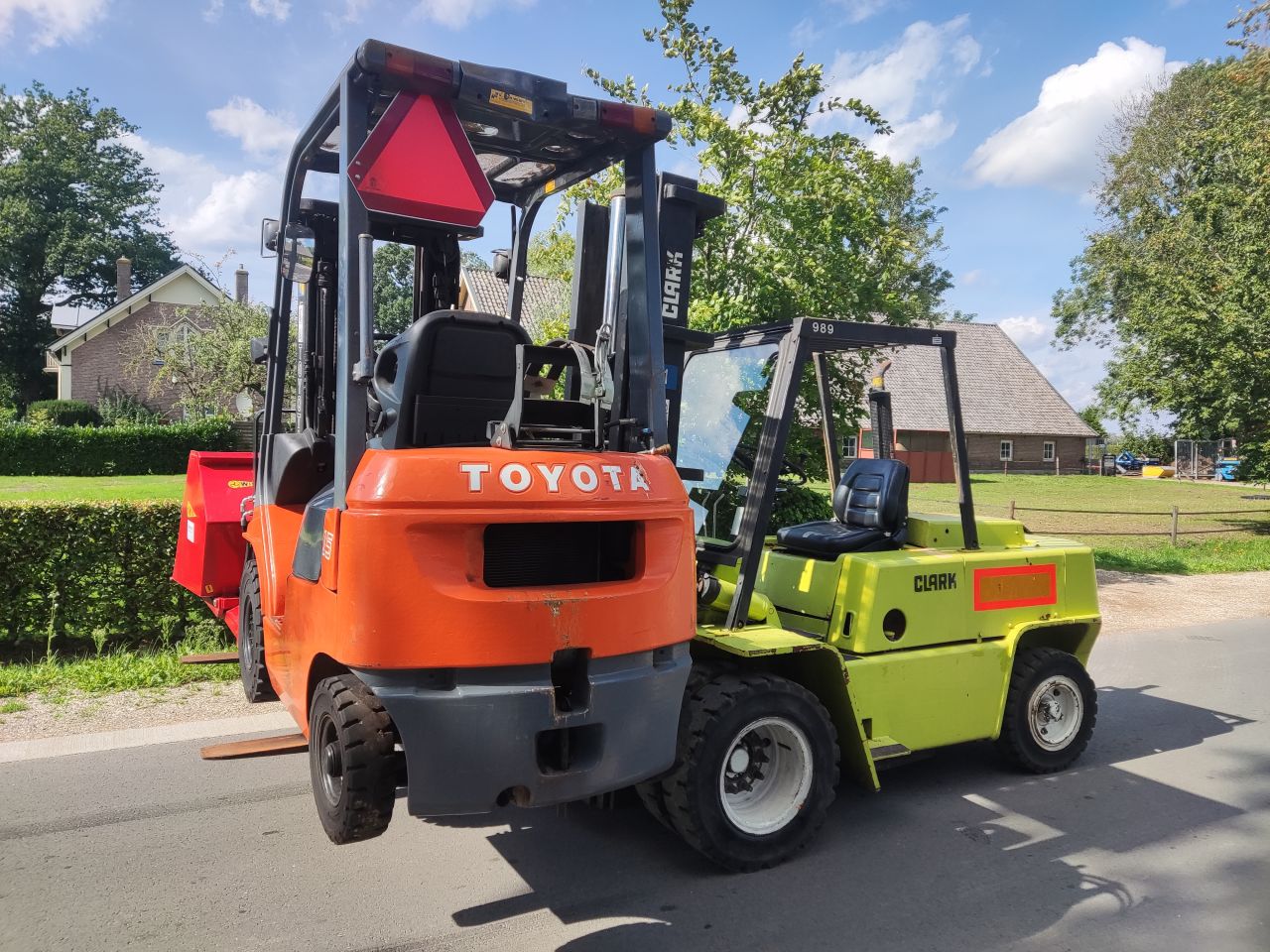 CLARK heftruck (type C500 Y100D, Perkins diesel, 5 ton, etc)