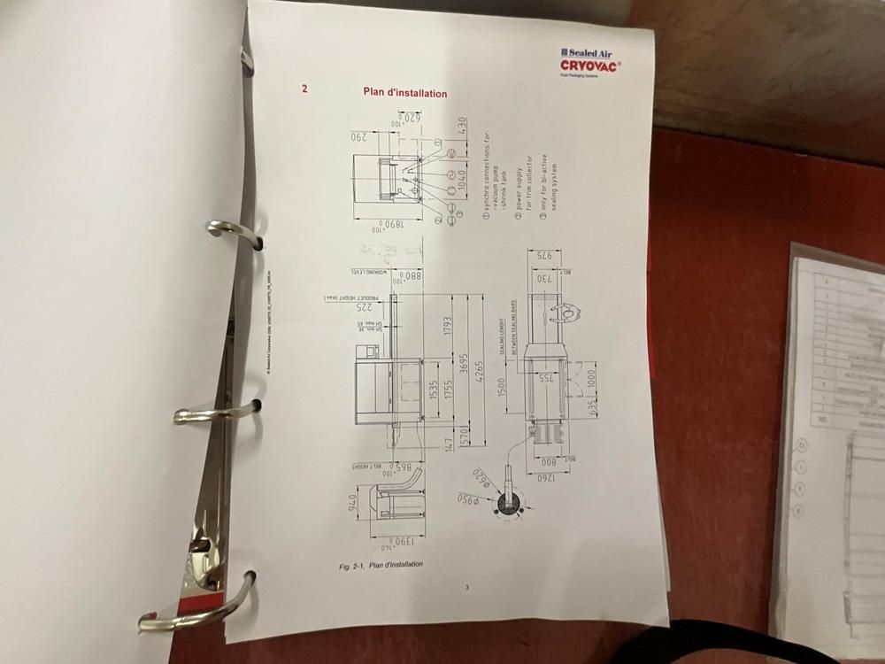 2005 CRYOVAC VS95 TS Vacuum Packaging Machine