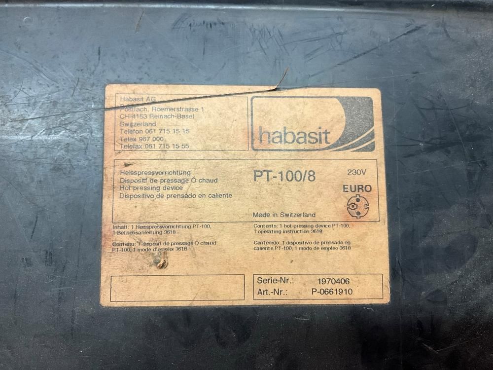 Habasit PT-100/8 Heat Press