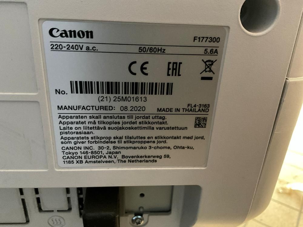 2020 Canon F177300 Multifunction Copier