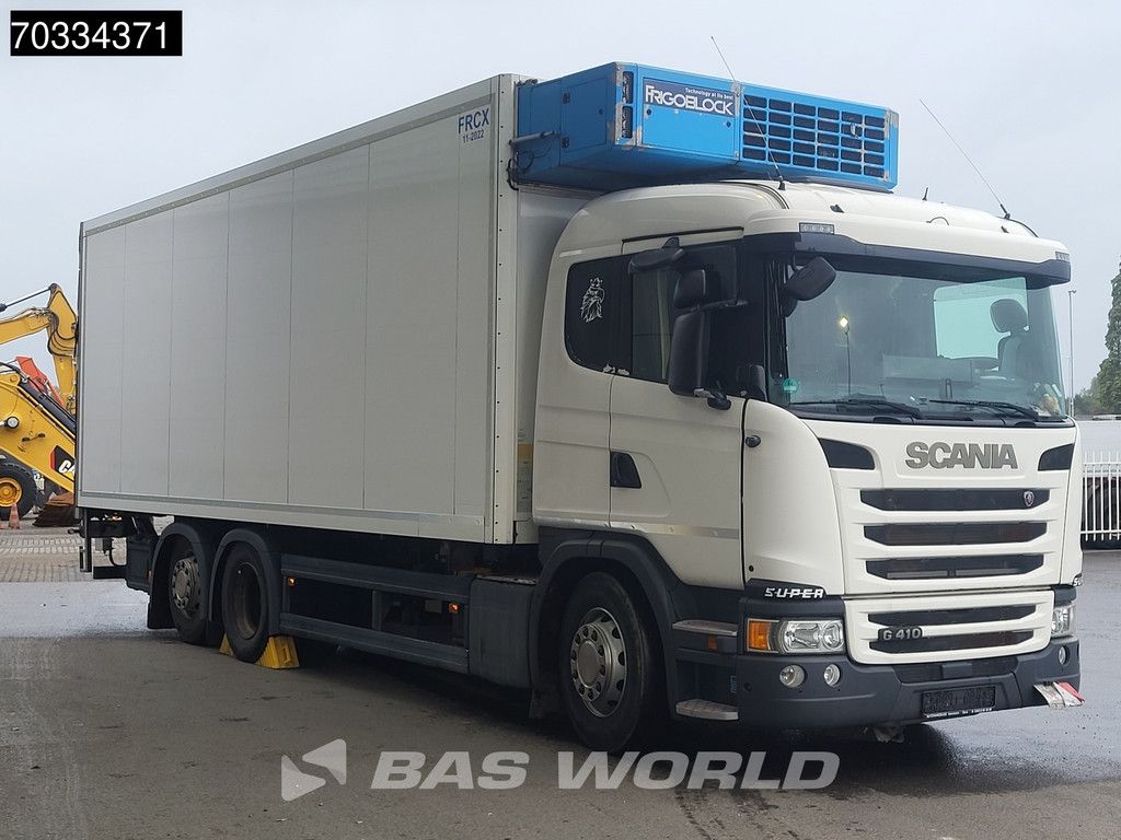 Scania G410 6X2 BROKEN ENGINE! NOT DRIVEABLE Frigoblock FK25L 2000kg Ladebordwand Lift-Axle Euro 6