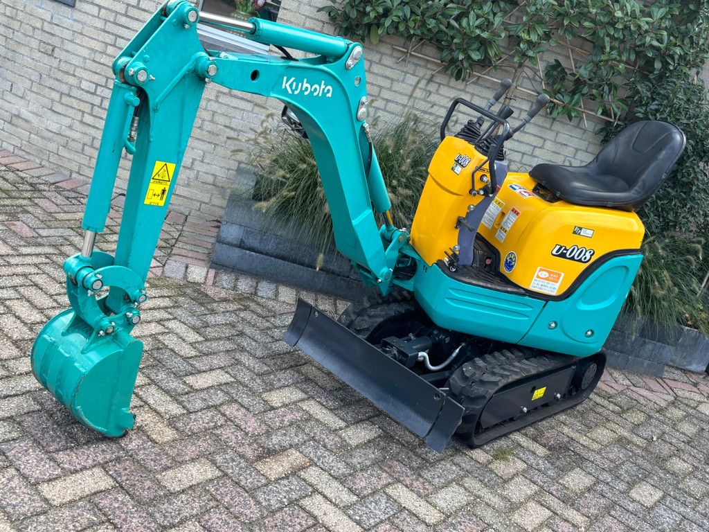 Kubota U-008 gebruikte minigraver 008 3cil Diesel