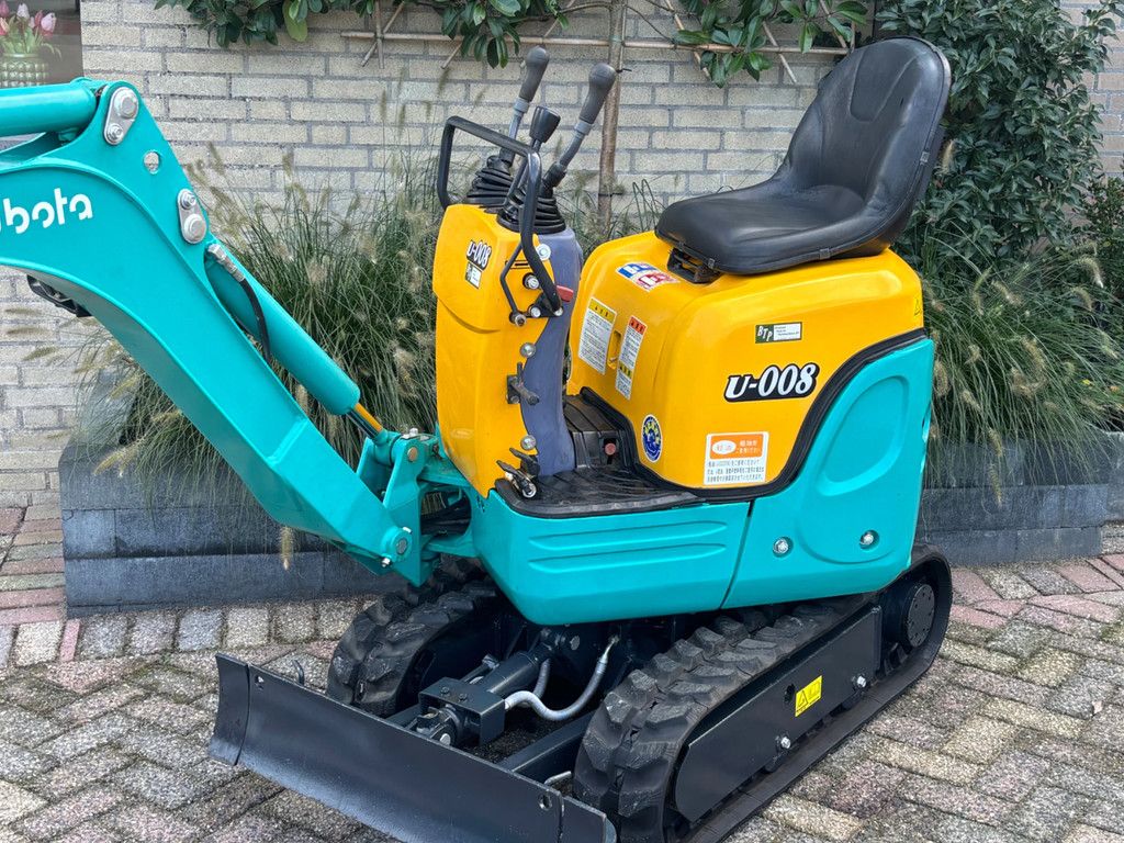 Kubota U-008 gebruikte minigraver 008 3cil Diesel