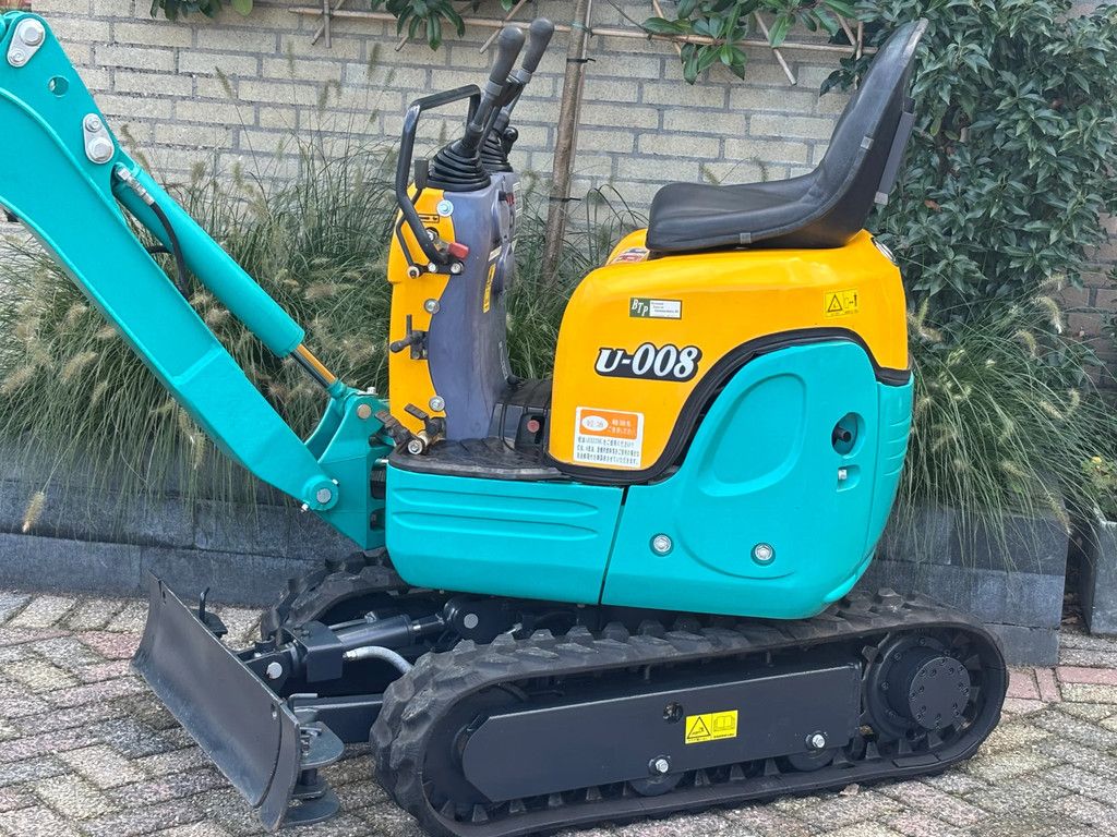 Kubota U-008 gebruikte minigraver 008 3cil Diesel