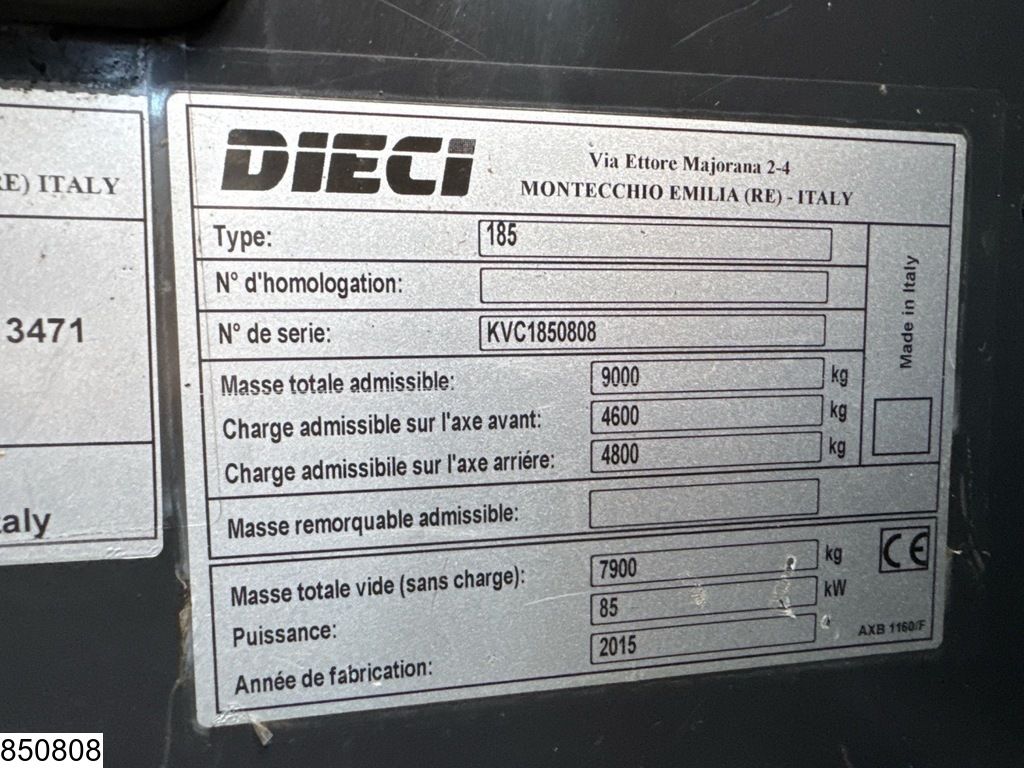 Dieci 185 85 kW, 3350 hr, 7900 kg, 2015