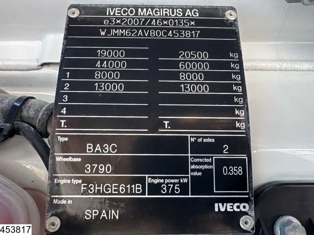 Iveco X-Way 510 EURO 6, Retarder, Pto, Hydraulic