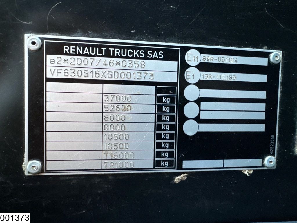 Renault C 430 8x4, EURO 6, Steel suspension, PTO, Hydro