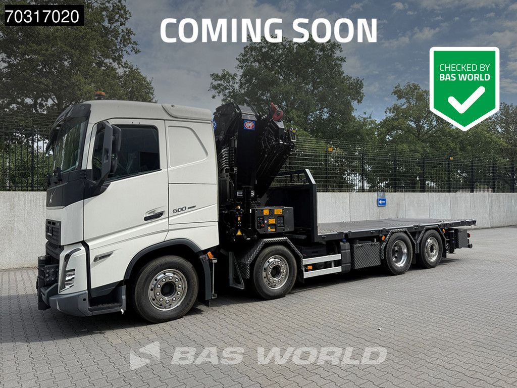 Volvo FH 500 8X2 COMING SOON! HMF 6120 K6 Crane + 2.5t Winch Lift+steering axle Euro 6