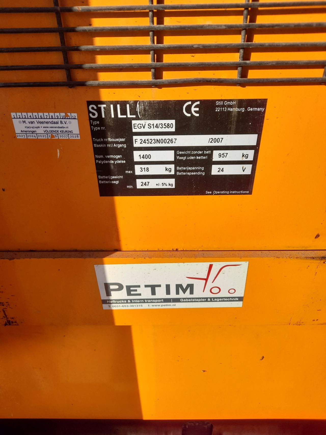 Still Stapelaar EGV S14/3580 stuurbekrachtiging