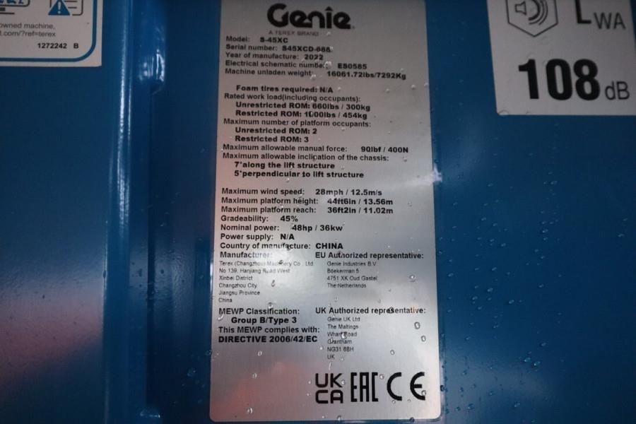 Genie S45XC Valid inspection, *Guarantee! Diesel, 4x4 Dr