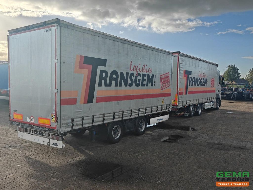 Renault T480 6x2 Sleeper Euro6C 13L - Curtainside Combi 110m³ + Krone - Sliding Roof - Through-Load System - SmartTachoV2