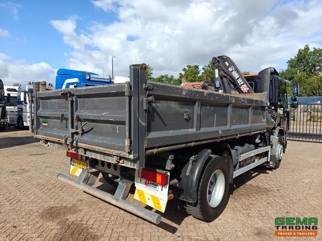 DAF CF75.250 4x2 Day Cab Euro3 - 2-Sided Tipper + Hiab102 - 178,320 km - Manual Transmission - Full Blade
