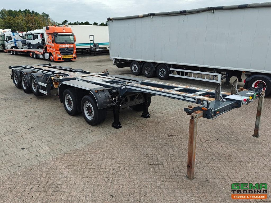 D-Tec COMBITRAILER S-LINE CT-521-S S-Line CT-F + S-Line CT-R - SAF Assen Schijf - 3x StuurAssen - 4x LiftAssen - Breaker