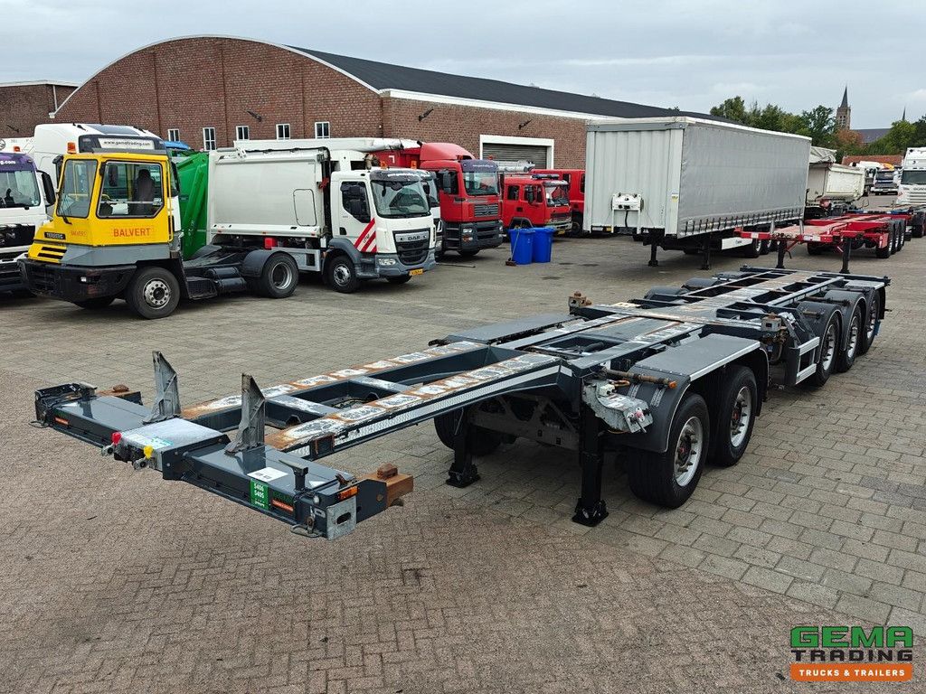 D-Tec COMBITRAILER S-LINE CT-521-S S-Line CT-F + S-Line CT-R - SAF Assen Schijf - 3x StuurAssen - 4x LiftAssen - Breaker