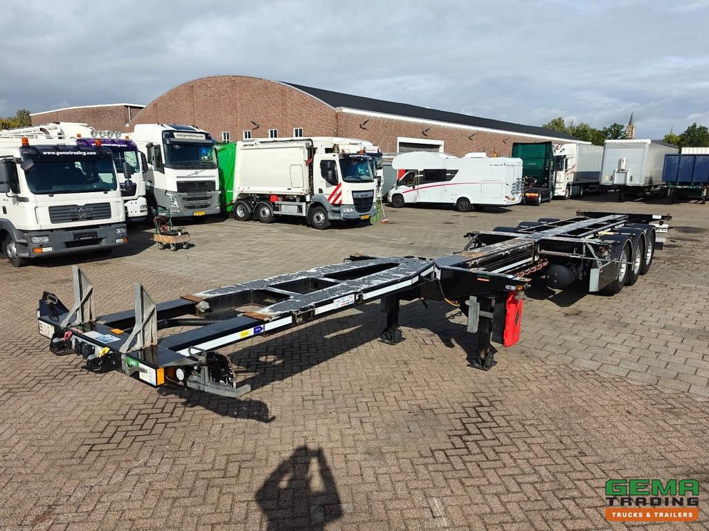 D-Tec FLEXITRAILER Multi - 3x Uitschuifbaar - LiftAs - 4879KG - Valx SchijfRem - 3StuksOpVoorraad