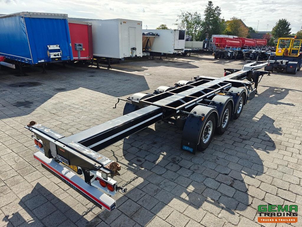 D-Tec FLEXITRAILER Multi - 3x Uitschuifbaar - LiftAs - 4879KG - Valx SchijfRem - 3StuksOpVoorraad