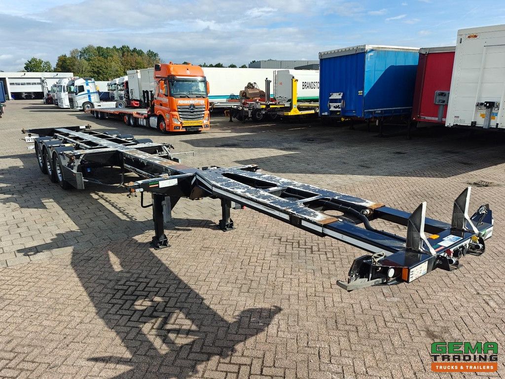 D-Tec FLEXITRAILER Multi - 3x Uitschuifbaar - LiftAs - 4879KG - Valx SchijfRem - 3StuksOpVoorraad