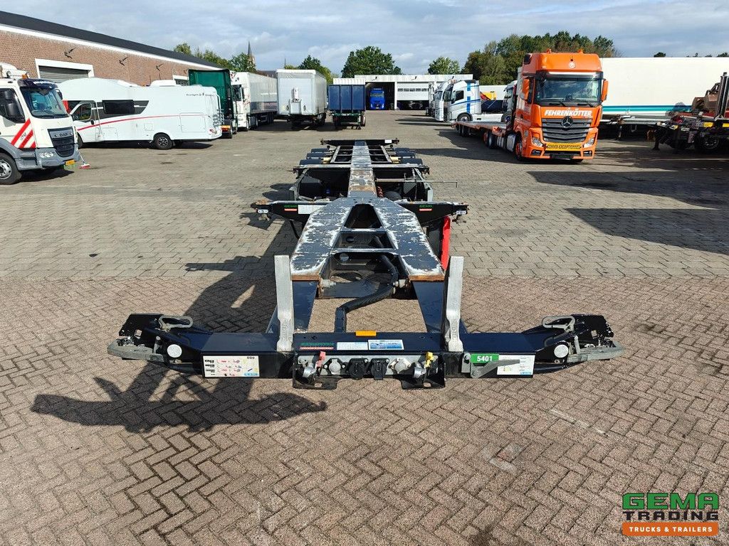 D-Tec FLEXITRAILER Multi - 3x Uitschuifbaar - LiftAs - 4879KG - Valx SchijfRem - 3StuksOpVoorraad