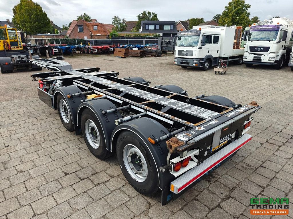 D-Tec FLEXITRAILER Multi - 3x Uitschuifbaar - LiftAs - 4879KG - Valx SchijfRem - 3StuksOpVoorraad