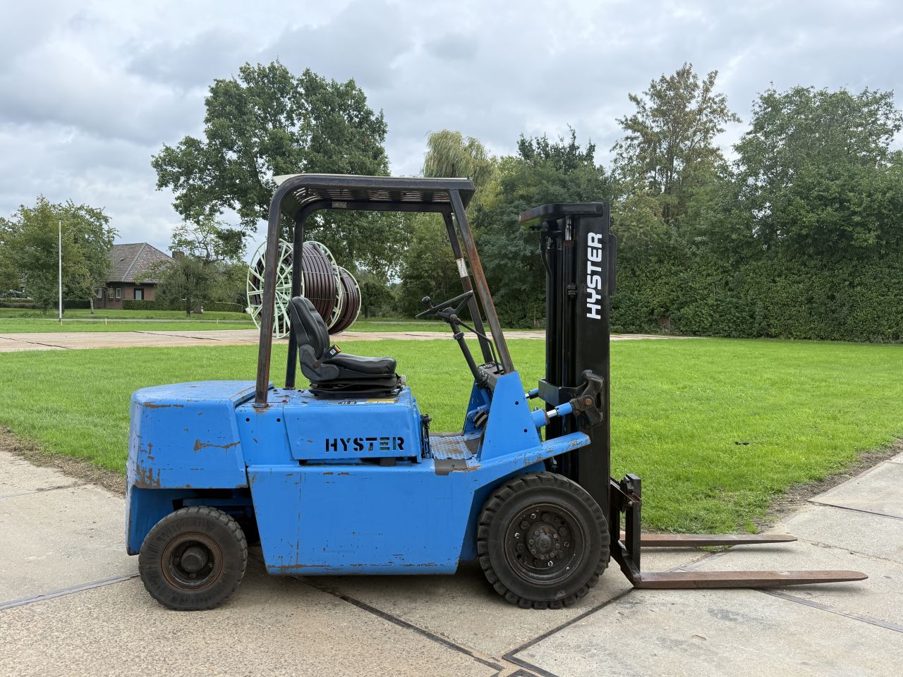 Hyster 2.5 tonner diesel heftruck 3-delige containermast freelif