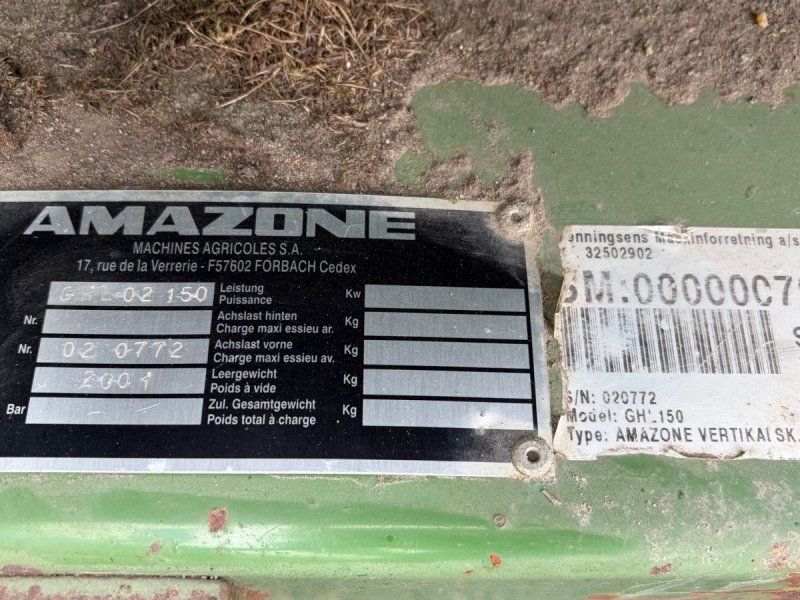 Amazone GHL 02 150 Slagleklipper/vertikalskærer